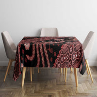 Indonesia Batik Pattern Tablecloth Red Version - Wonder Print Shop