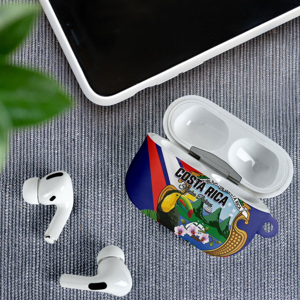 Costa Rica Rainbow Toucan AirPods Case Happy Independence Day