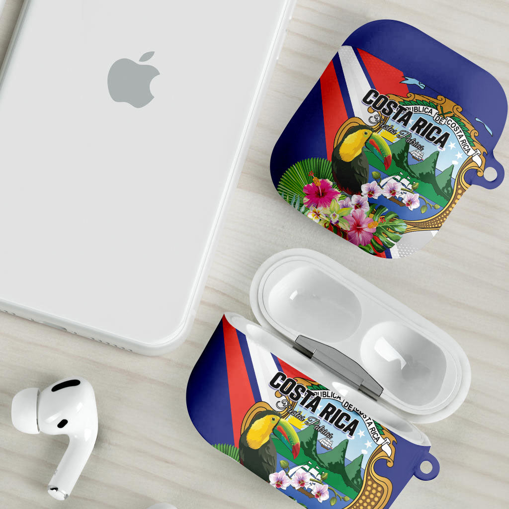 Costa Rica Rainbow Toucan AirPods Case Happy Independence Day