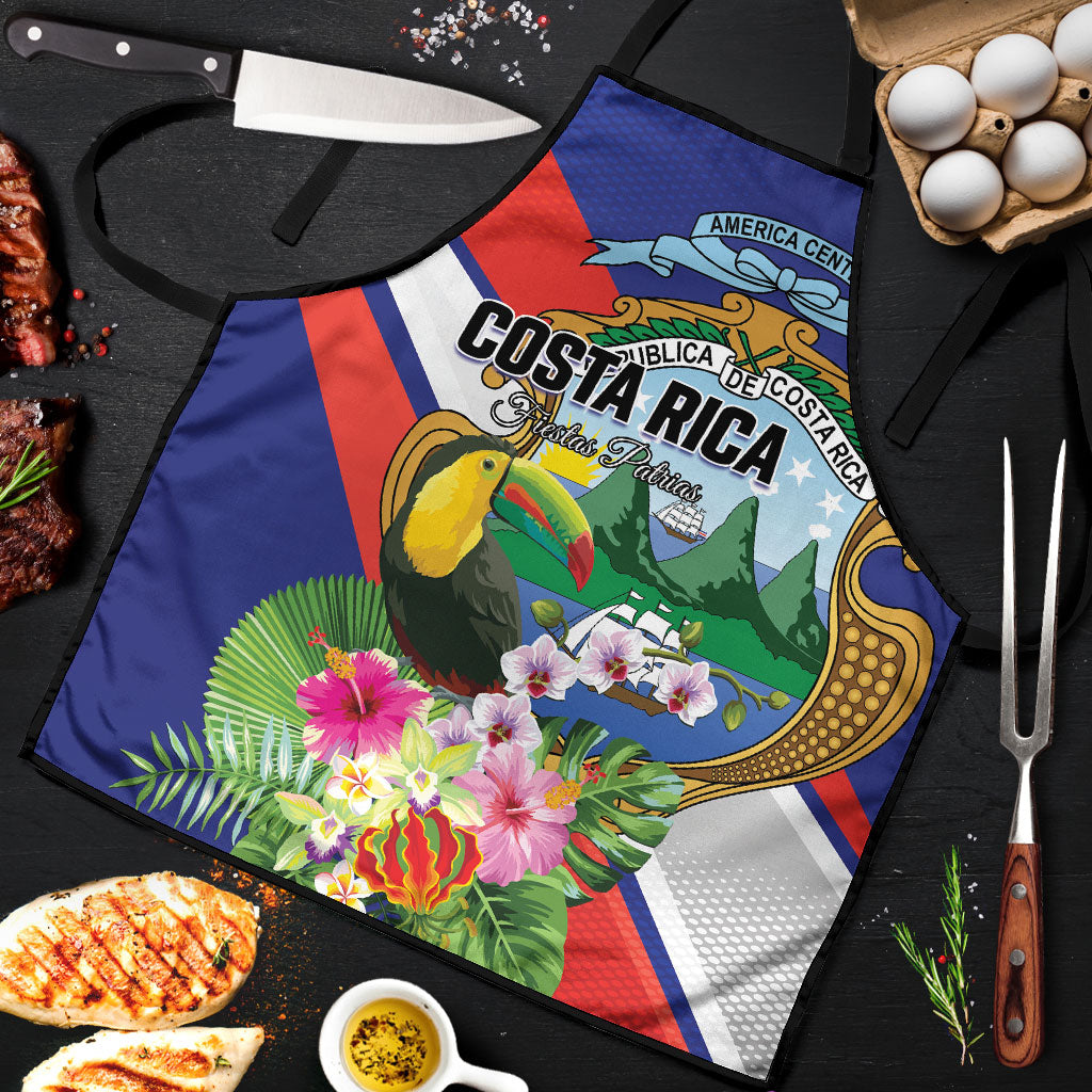Costa Rica Rainbow Toucan Apron Happy Independence Day