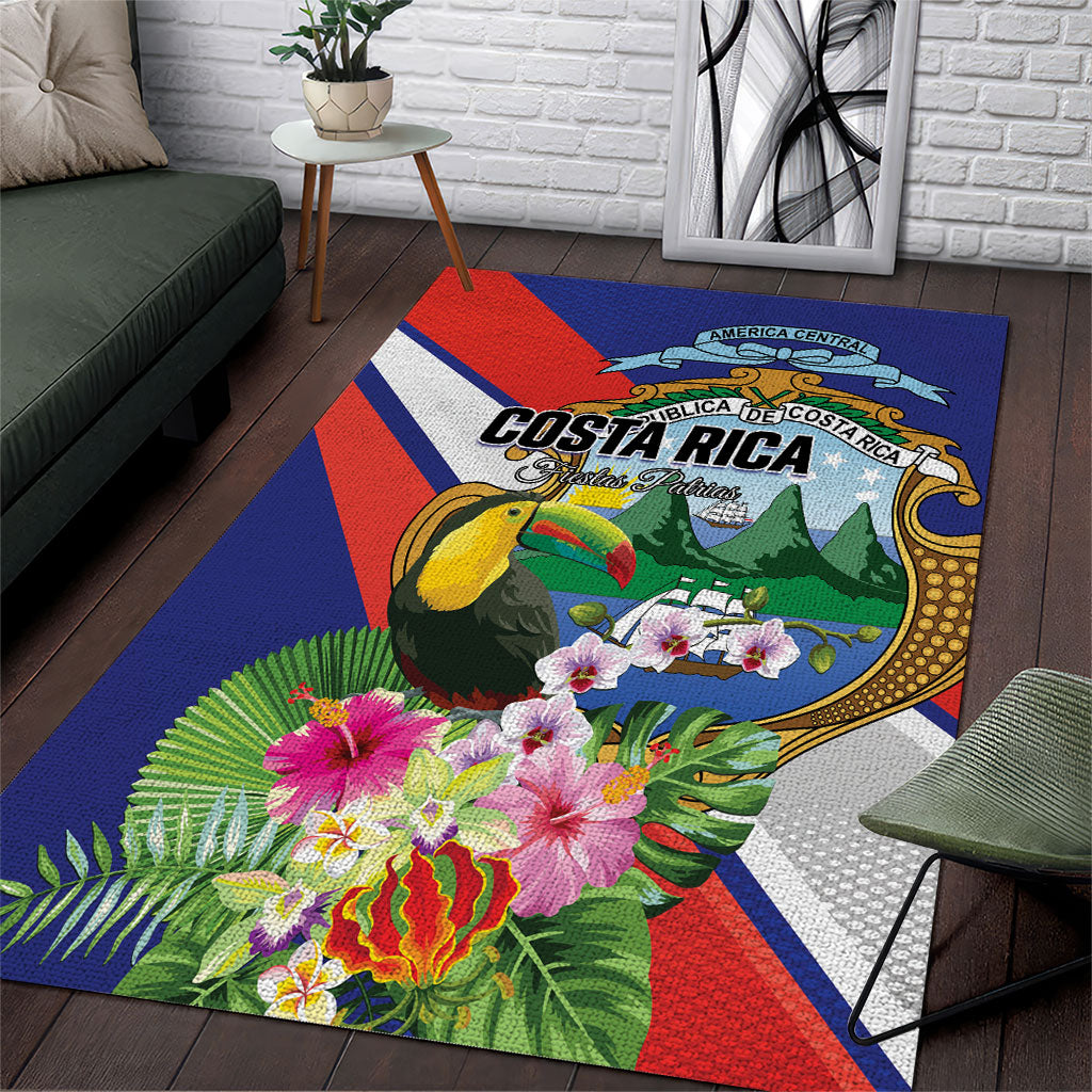 Costa Rica Rainbow Toucan Area Rug Happy Independence Day