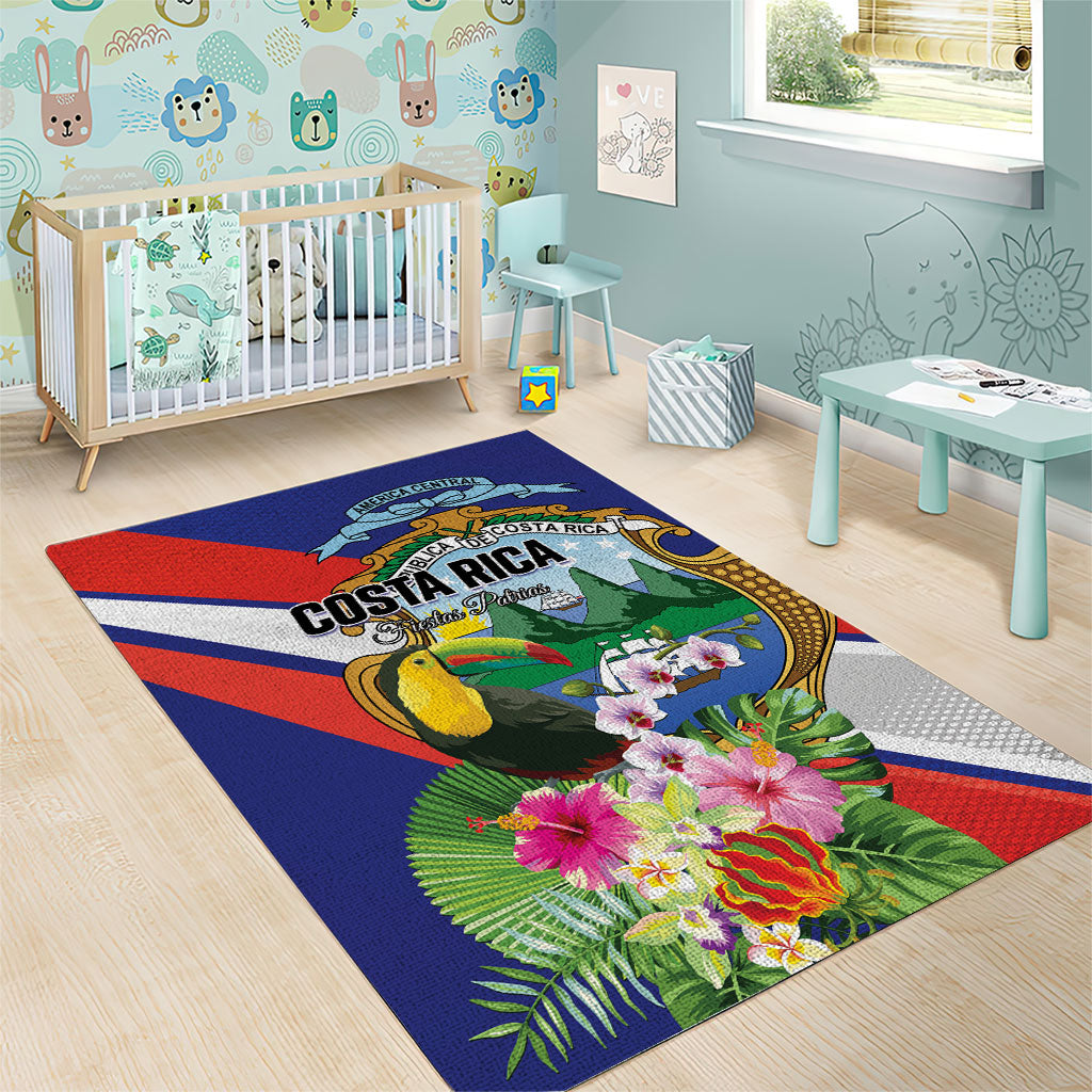 Costa Rica Rainbow Toucan Area Rug Happy Independence Day