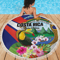 Costa Rica Rainbow Toucan Beach Blanket Happy Independence Day