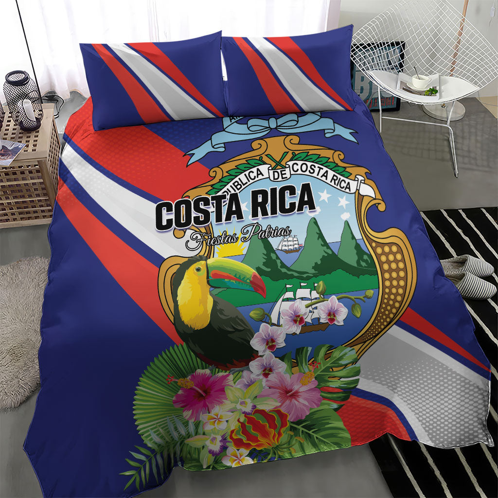 Costa Rica Rainbow Toucan Bedding Set Happy Independence Day