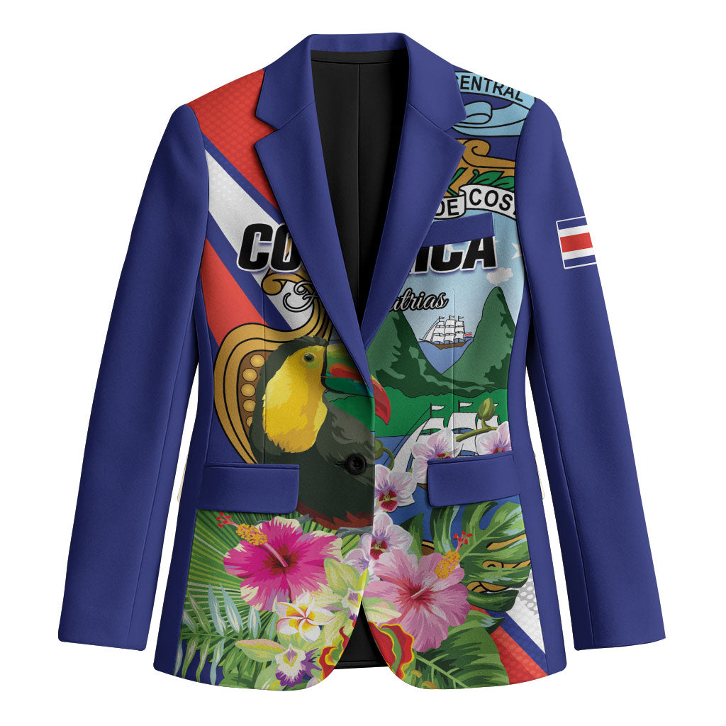 Personalized Costa Rica Rainbow Toucan Blazer Happy Independence Day