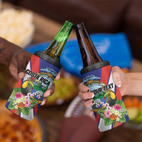 Personalized Costa Rica Rainbow Toucan 4 in 1 Can Cooler Tumbler Happy Independence Day