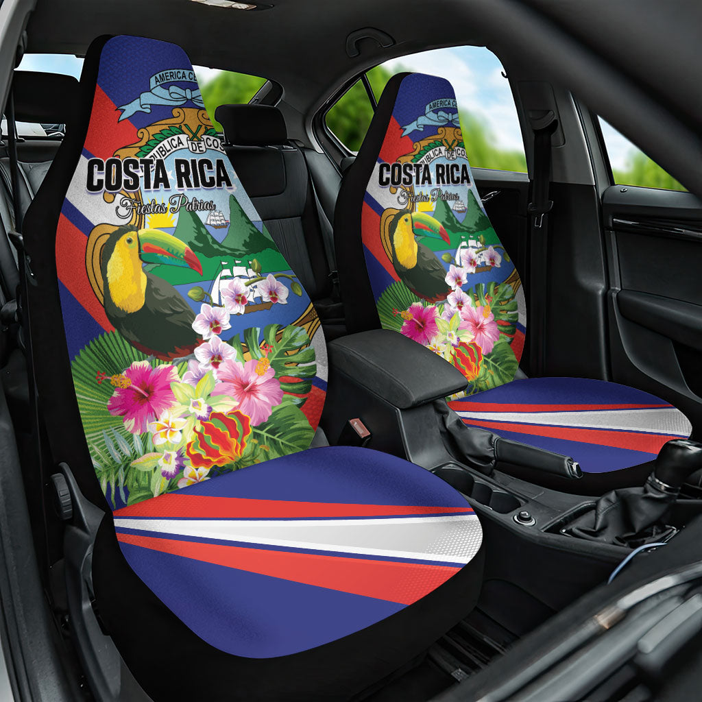 Costa Rica Rainbow Toucan Car Seat Cover Happy Independence Day
