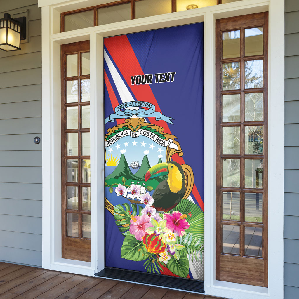 Personalized Costa Rica Rainbow Toucan Door Cover Happy Independence Day