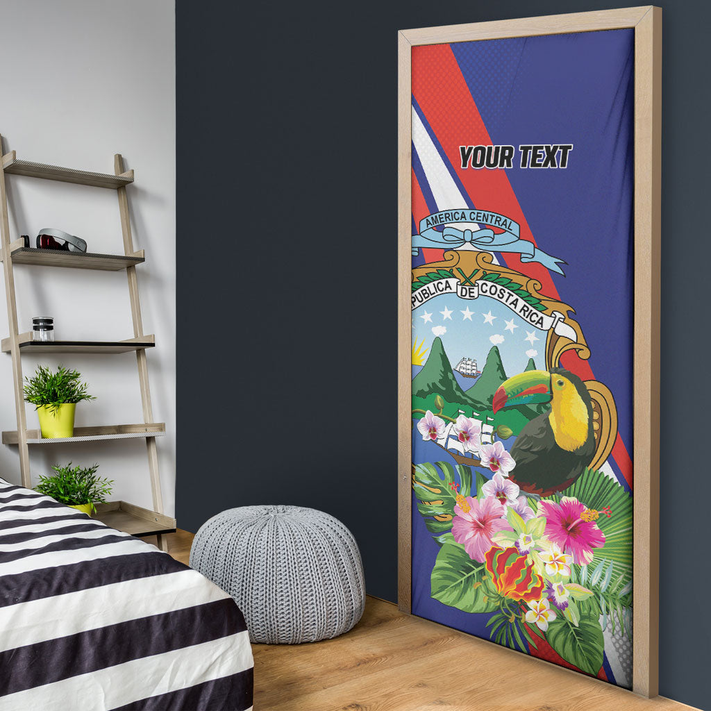 Personalized Costa Rica Rainbow Toucan Door Cover Happy Independence Day