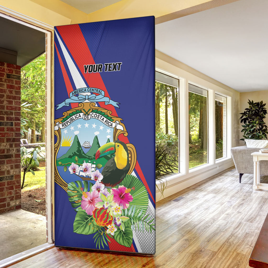 Personalized Costa Rica Rainbow Toucan Door Cover Happy Independence Day