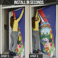 Personalized Costa Rica Rainbow Toucan Door Cover Happy Independence Day