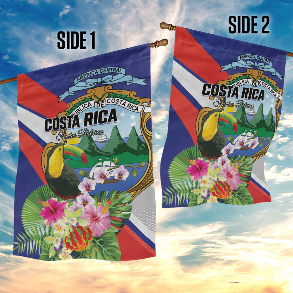 Costa Rica Rainbow Toucan Garden Flag Happy Independence Day