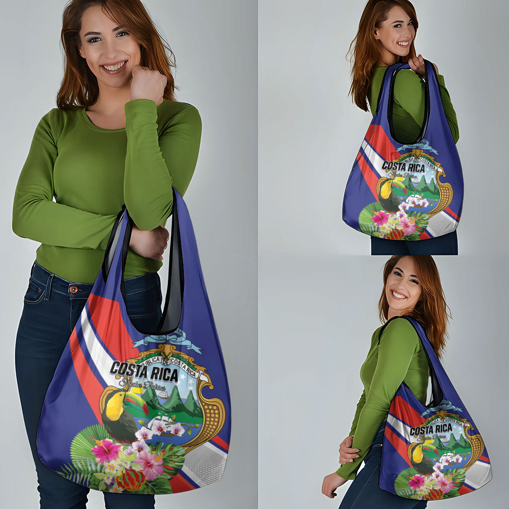 Costa Rica Rainbow Toucan Grocery Bag Happy Independence Day