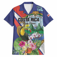 Personalized Costa Rica Rainbow Toucan Hawaiian Shirt Happy Independence Day
