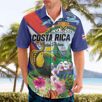 Personalized Costa Rica Rainbow Toucan Hawaiian Shirt Happy Independence Day