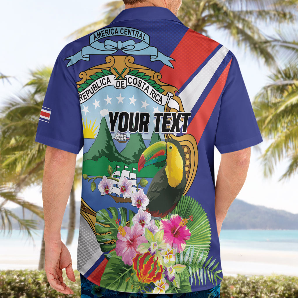 Personalized Costa Rica Rainbow Toucan Hawaiian Shirt Happy Independence Day