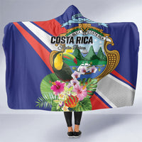 Costa Rica Rainbow Toucan Hooded Blanket Happy Independence Day
