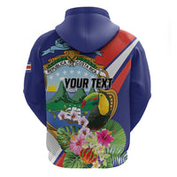 Personalized Costa Rica Rainbow Toucan Hoodie Happy Independence Day
