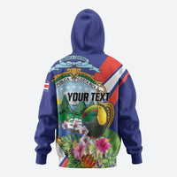 Personalized Costa Rica Rainbow Toucan Hoodie Happy Independence Day