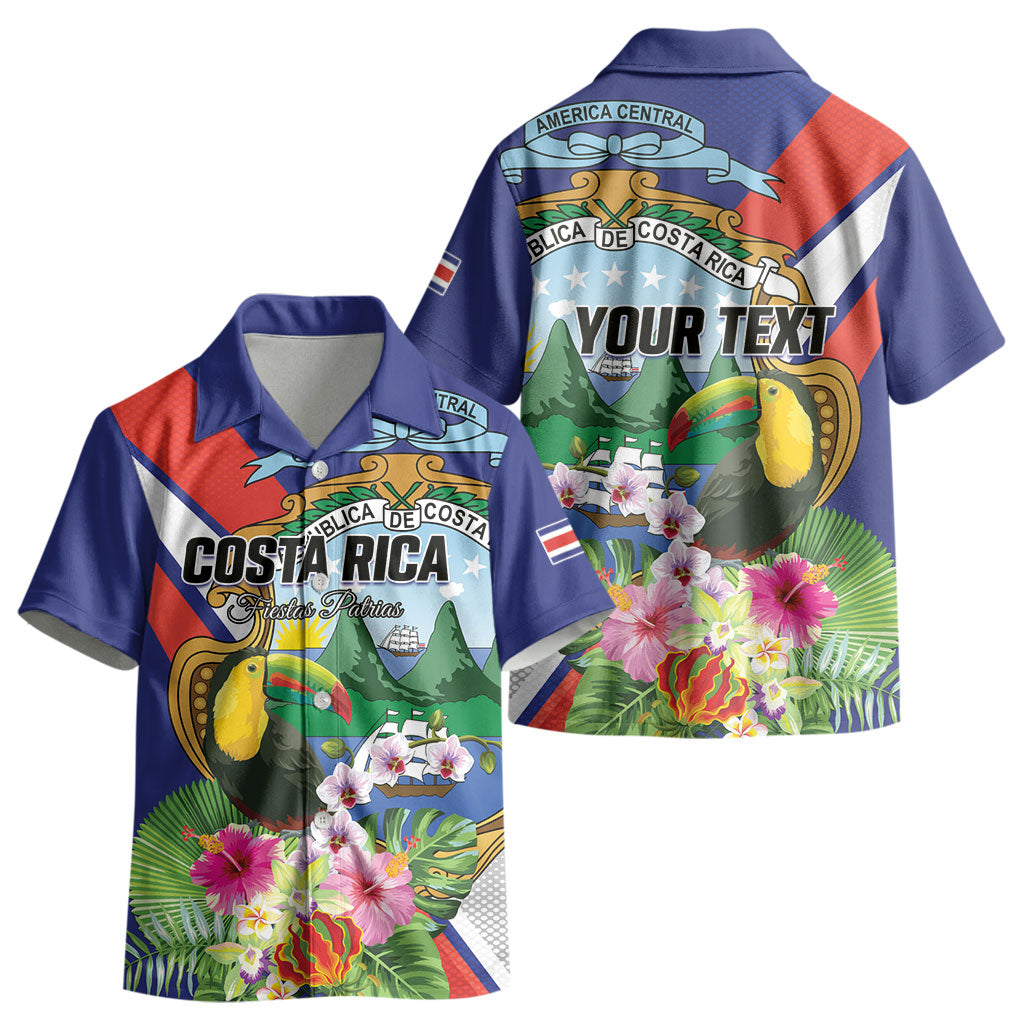Personalized Costa Rica Rainbow Toucan Kid Hawaiian Shirt Happy Independence Day
