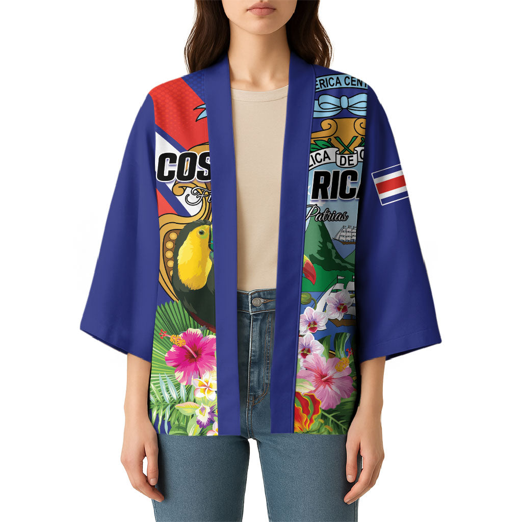 Personalized Costa Rica Rainbow Toucan Kimono Happy Independence Day