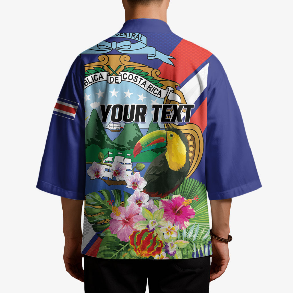 Personalized Costa Rica Rainbow Toucan Kimono Happy Independence Day