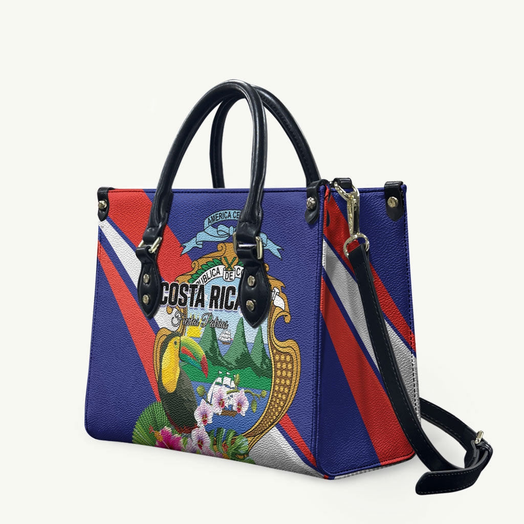 Costa Rica Rainbow Toucan Leather Bag Happy Independence Day