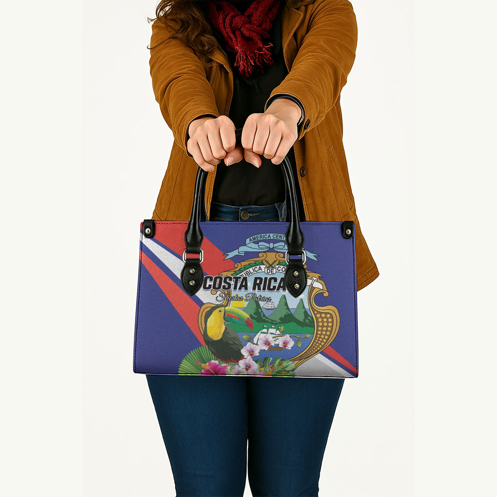 Costa Rica Rainbow Toucan Leather Bag Happy Independence Day