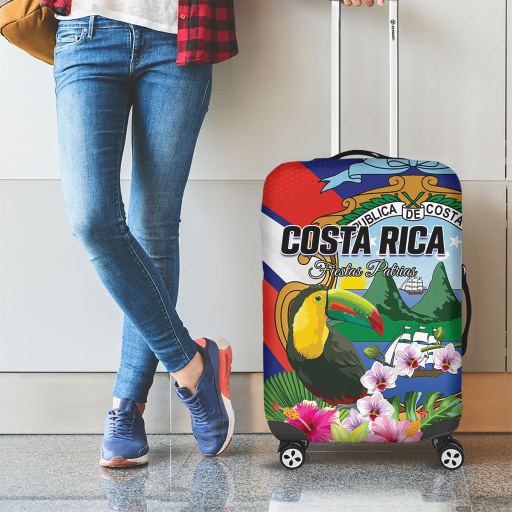 Costa Rica Rainbow Toucan Luggage Cover Happy Independence Day