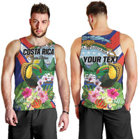 Personalized Costa Rica Rainbow Toucan Men Tank Top Happy Independence Day