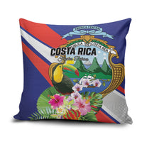 Costa Rica Rainbow Toucan Pillow Cover Happy Independence Day