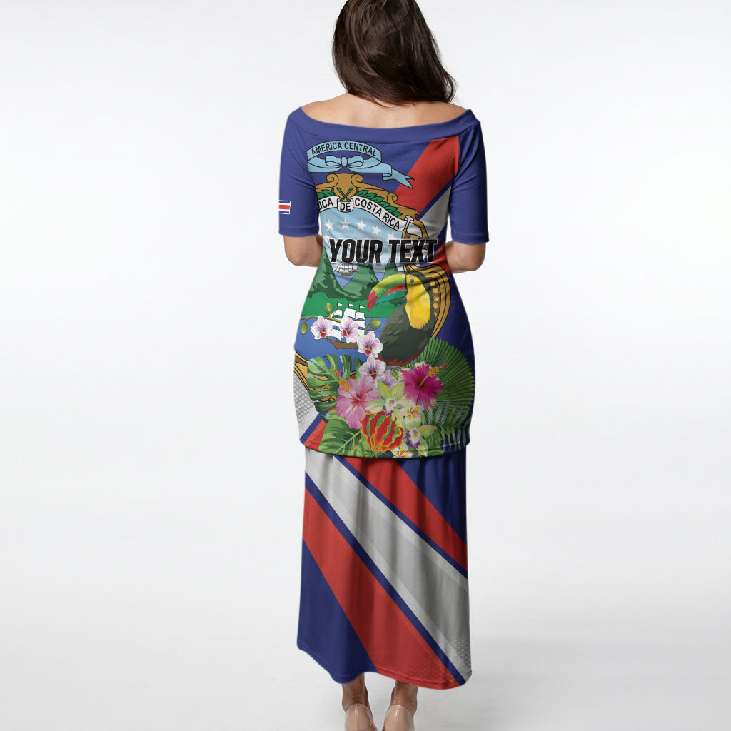 Personalized Costa Rica Rainbow Toucan Puletasi Happy Independence Day