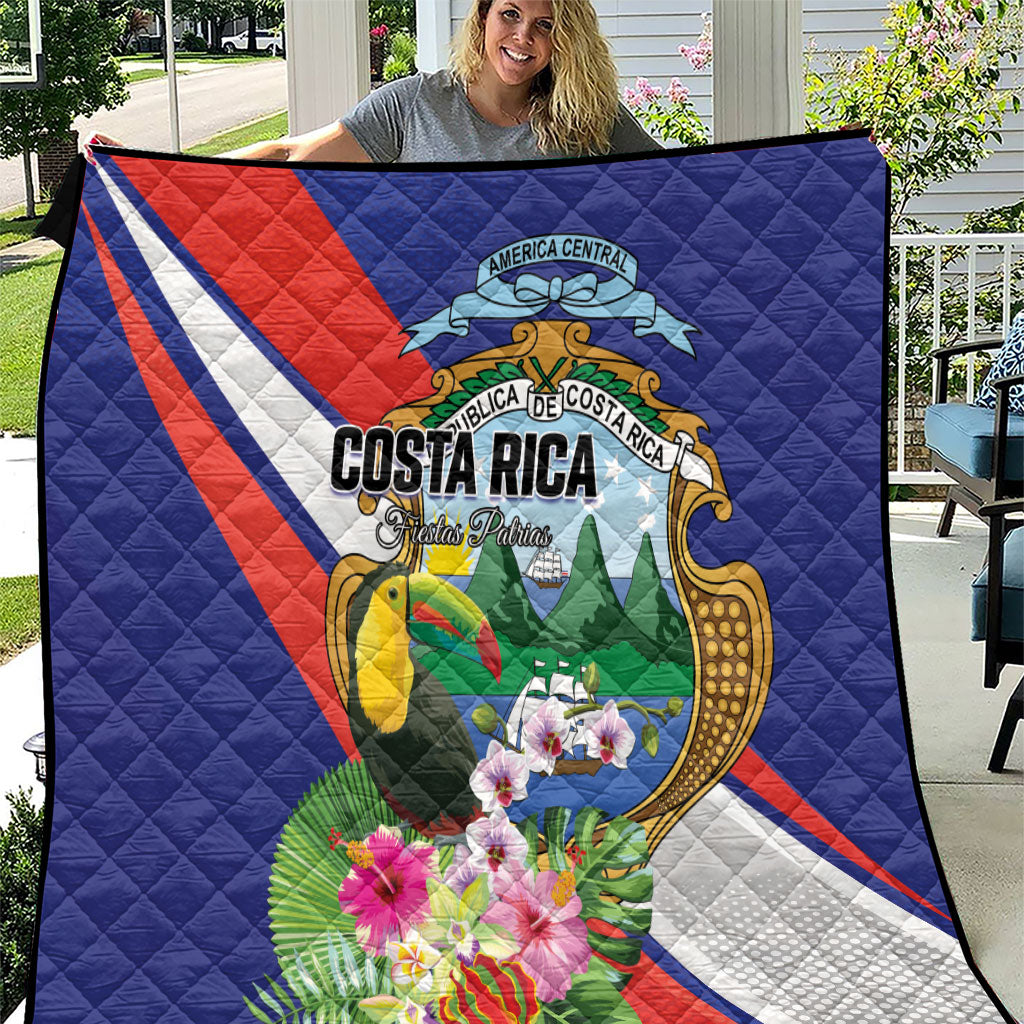 Costa Rica Rainbow Toucan Quilt Happy Independence Day