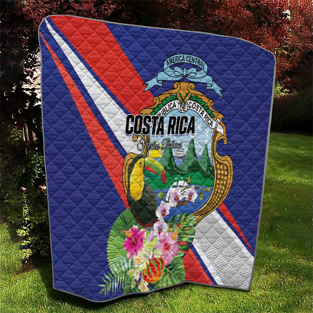 Costa Rica Rainbow Toucan Quilt Happy Independence Day