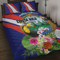 Costa Rica Rainbow Toucan Quilt Bed Set Happy Independence Day