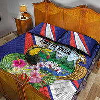 Costa Rica Rainbow Toucan Quilt Bed Set Happy Independence Day