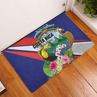 Costa Rica Rainbow Toucan Rubber Doormat Happy Independence Day