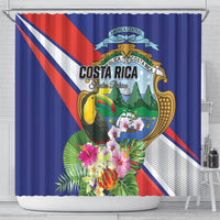 Costa Rica Rainbow Toucan Shower Curtain Happy Independence Day
