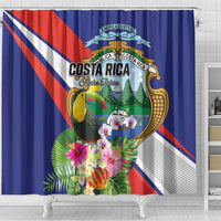 Costa Rica Rainbow Toucan Shower Curtain Happy Independence Day