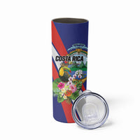 Personalized Costa Rica Rainbow Toucan Skinny Tumbler Happy Independence Day