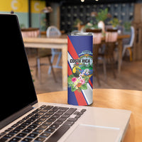 Personalized Costa Rica Rainbow Toucan Skinny Tumbler Happy Independence Day