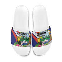 Costa Rica Rainbow Toucan Slide Sandals Happy Independence Day