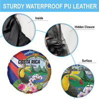 Costa Rica Rainbow Toucan Spare Tire Cover Happy Independence Day