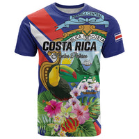 Personalized Costa Rica Rainbow Toucan T Shirt Happy Independence Day