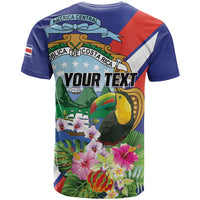 Personalized Costa Rica Rainbow Toucan T Shirt Happy Independence Day