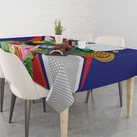 Costa Rica Rainbow Toucan Tablecloth Happy Independence Day