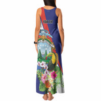 Personalized Costa Rica Rainbow Toucan Tank Maxi Dress Happy Independence Day