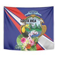 Costa Rica Rainbow Toucan Tapestry Happy Independence Day