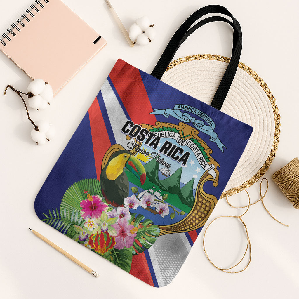 Costa Rica Rainbow Toucan Tote Bag Happy Independence Day