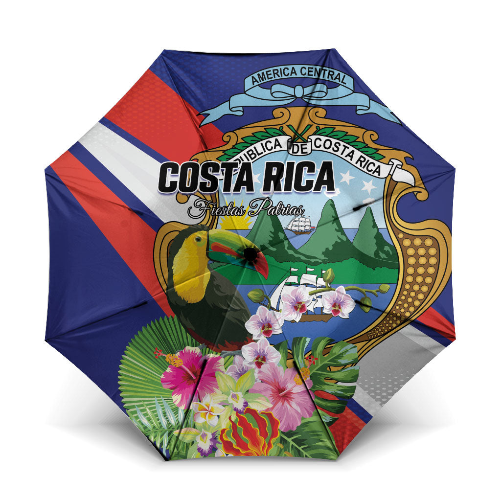 Costa Rica Rainbow Toucan Umbrella Happy Independence Day
